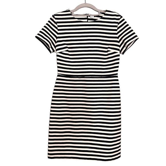 Old Navy bodycon sheath short Striped Dress blue & white women's Size Small peti - Picture 1 of 9